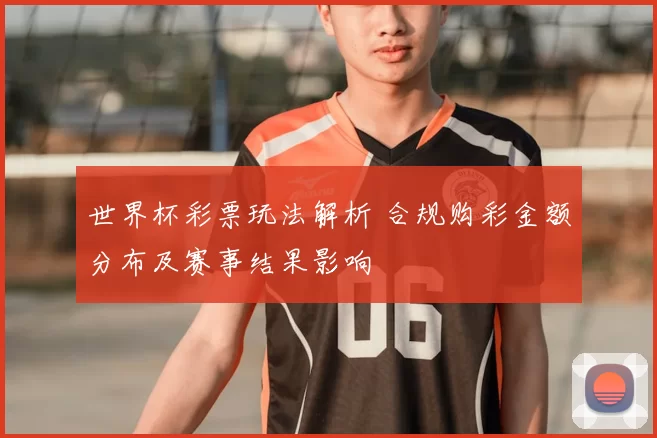 世界杯彩票玩法解析 合规购彩金额分布及赛事结果影响